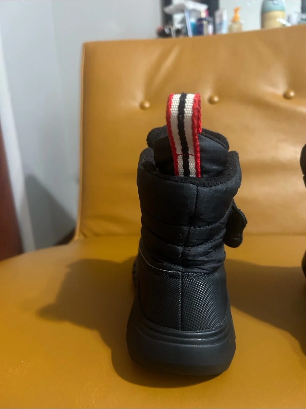 Hunter Kids Black Puffer Winter Boots